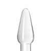 CRYSTAL CLEAR TAPERED GLASS PLUG SMALL -
