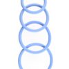 SPORTSHEETS PERIWINKLE O RING 4 PACK -