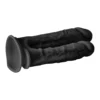 Dual Density Double Penetrator Black - DREAMTOYS