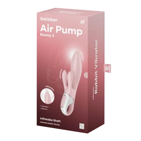 Air Pump Bunny 3 Rose SATISFYER
