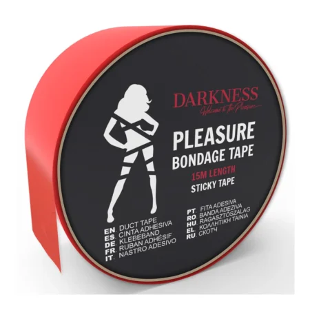 DARKNESS - ADHESIVE RED BONDAGE TAPE 15M