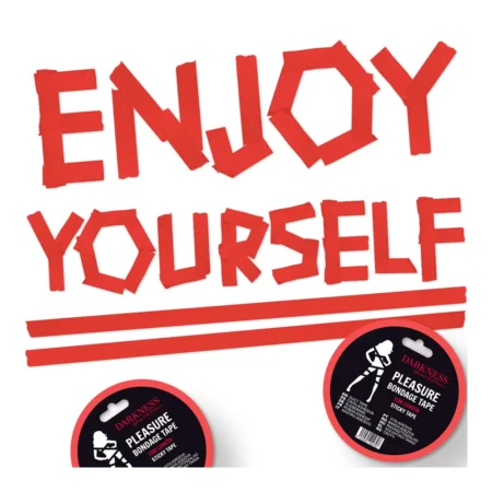 DARKNESS - ADHESIVE RED BONDAGE TAPE 15M