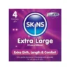SKINS - EXTRA LARGE PREMIUM CONDOMS PACK 4