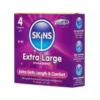 SKINS - EXTRA LARGE PREMIUM CONDOMS PACK 4