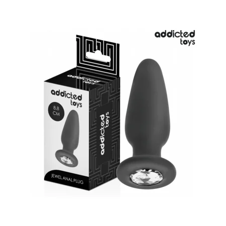 ADDICTED TOYS - ANAL PLUG WITH JEWEL SILICONE SIZE S 8.8 CM