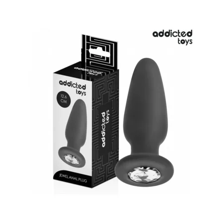 ADDICTED TOYS - ANAL PLUG WITH JEWEL SILICONE SIZE L 12.6 CM