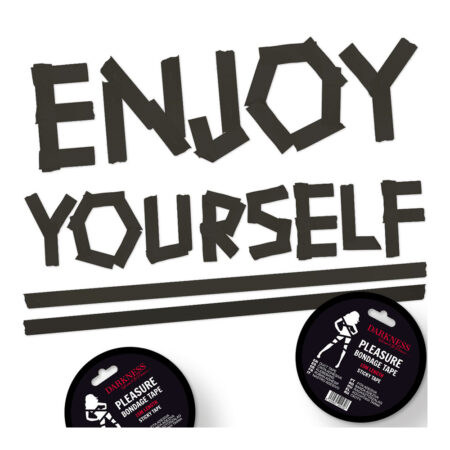 DARKNESS - ADHESIVE BLACK BONDAGE TAPE 15M