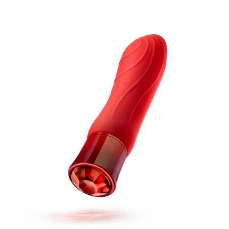 Oh My Gem By Blush® | Desire: 5.5 Inch Warming G Spot Stimulation Vibrator in Ruby with Powerful RumboTech™ Technology