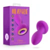 Oh My Gem By Blush® | Charm 4.5 Inch Vibrating Anal Plug Massager With Stayput™ Design & Amethyst Gem Base - In Purple