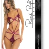 RENE ROFE LINGERIE Walk Away Crotchless Teddy Burgundy