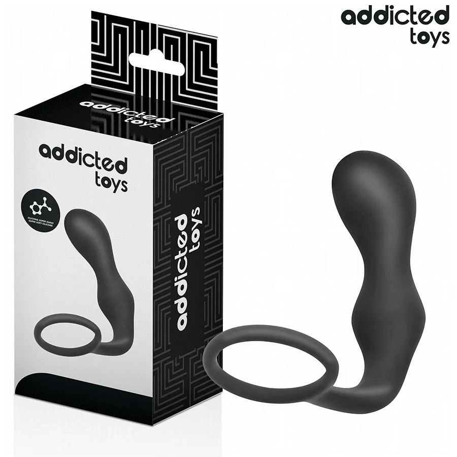ADDICTED TOYS - ANAL PLUG WITH RING SILICONE MODEL 3