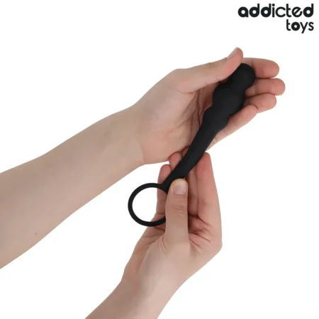 ADDICTED TOYS - ANAL PLUG WITH RING SILICONE MODEL 4