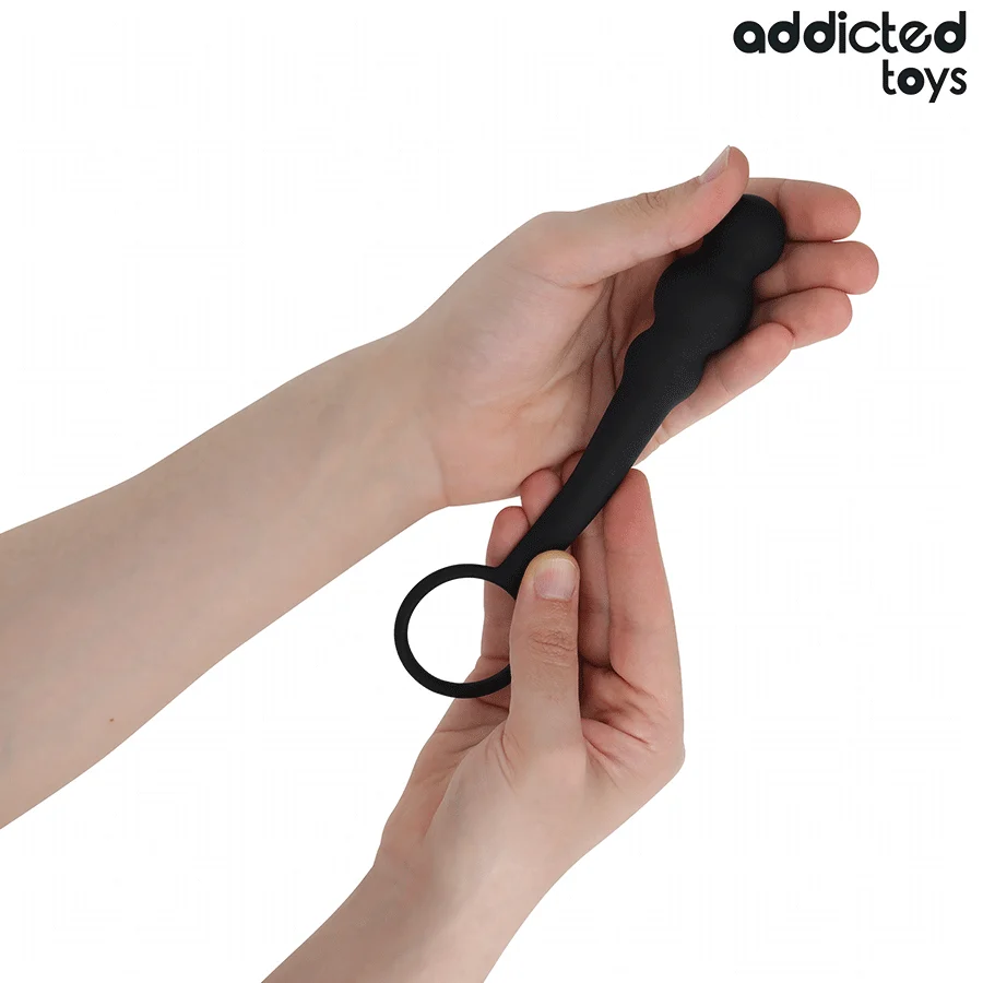 ADDICTED TOYS - ANAL PLUG WITH RING SILICONE MODEL 4