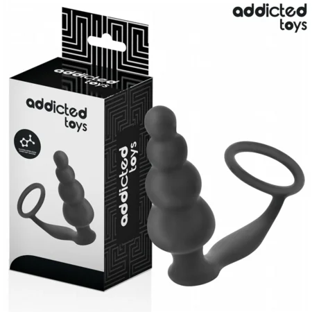 ADDICTED TOYS - ANAL PLUG WITH RING SILICONE MODEL 5