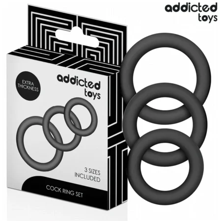ADDICTED TOYS - SET OF SILICONE RINGS MODEL 1
