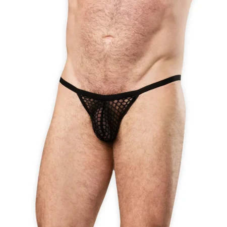 Amorable by Rimba - Fishnet Thong - One Size - Black