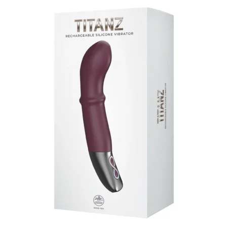 7 Inch Silicone Rechargeable Vibrator Rubine Red NMC