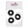 Set Of 3 Cockrings Black ALL TIME FAVORITES DREAMTOYS