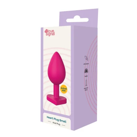 Love Signal Heart Plug Small - Bootie Plug Small