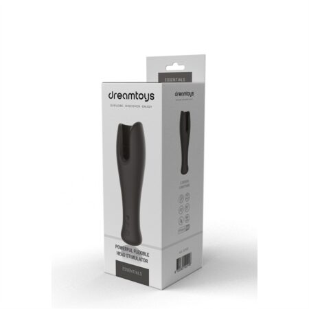 Powerful Flexible Head Stimulator Black DREAMTOYS ESSENTIALS