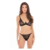 Staying In 2Pc Set Black RENE ROFE LINGERIE