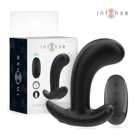 INTENSE - CHANDLER ANAL PLUG 10 VIBRATIONS BLACK REMOTE CONTROL
