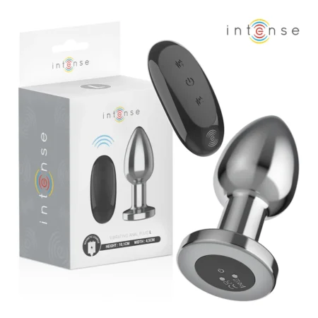 INTENSE - ANAL PLUG 10 VIBRATIONS METAL WITH REMOTE CONTROL L