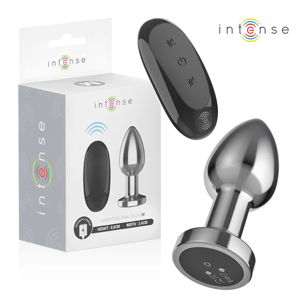 INTENSE - ANAL PLUG 10 VIBRATIONS METAL WITH REMOTE CONTROL M