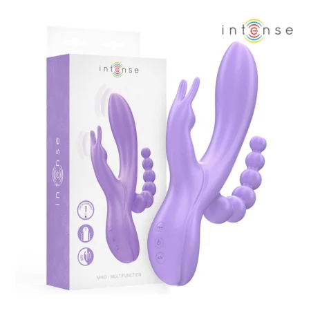 INTENSE - MIKO TRIPLE VIBRATOR RABBIT & STIMULATOR & ANAL 7 VIBRATIONS PURPLE