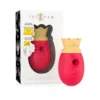 INTENSE - CLITORIS STIMULATOR 10 SUCTION AND LICKING MODES - RED