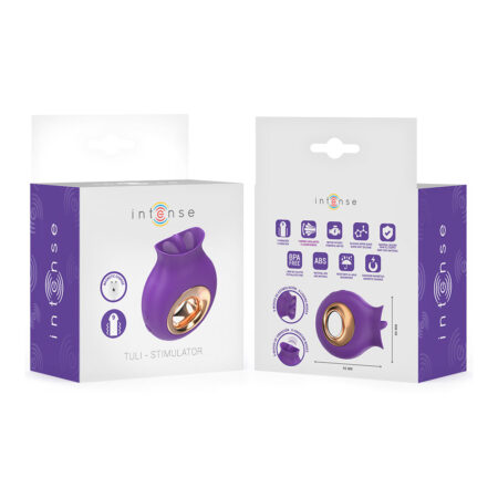 INTENSE - TULI CLITORIS STIMULATOR 9 VIBRATIONS & 9 OSCILLATIONS PURPLE