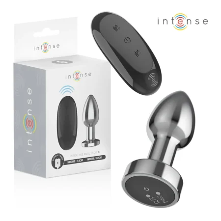INTENSE - ANAL PLUG 10 VIBRATIONS METAL WITH REMOTE CONTROL S