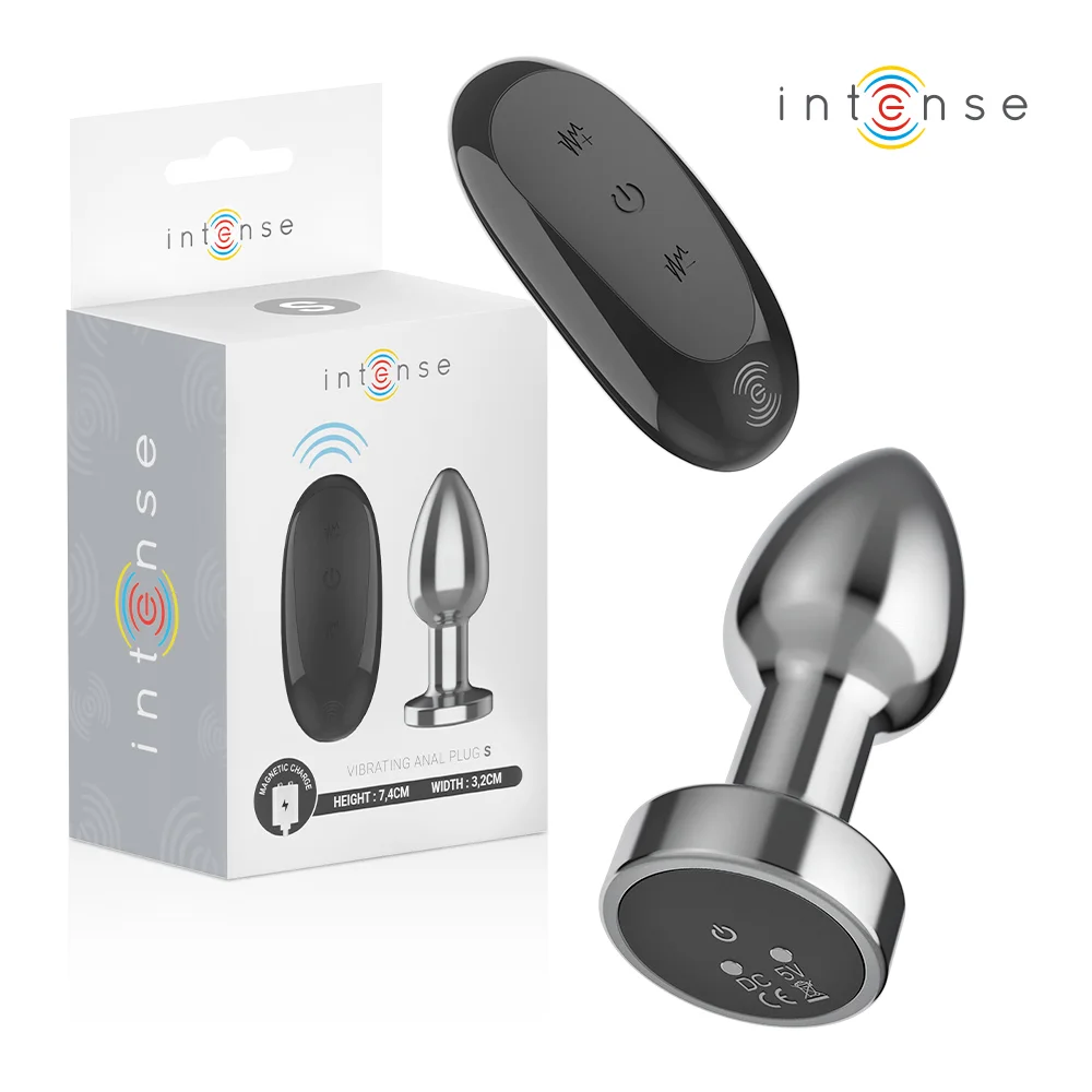 INTENSE - ANAL PLUG 10 VIBRATIONS METAL WITH REMOTE CONTROL S