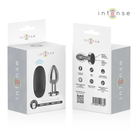 INTENSE - ANAL PLUG 10 VIBRATIONS METAL WITH REMOTE CONTROL S