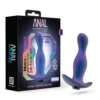 Anal Adventures Matrix By Blush® | Odyssey - Vibrating Prostate Stimulator With AnchorTech™ Base - Space Age Blue