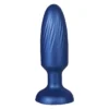 4 Inch silicone Anal Plug Metallic Blue NMC