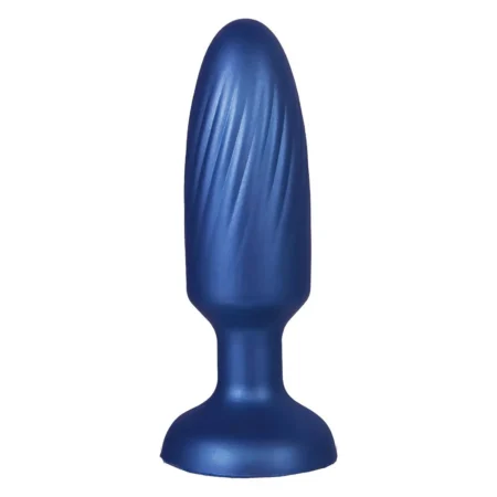 4 Inch silicone Anal Plug Metallic Blue NMC