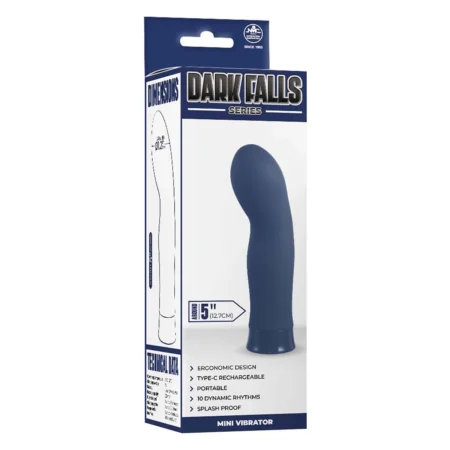 5 Inch Rechargeable Silicone 10 Functions Speed Vibrator Blue NMC